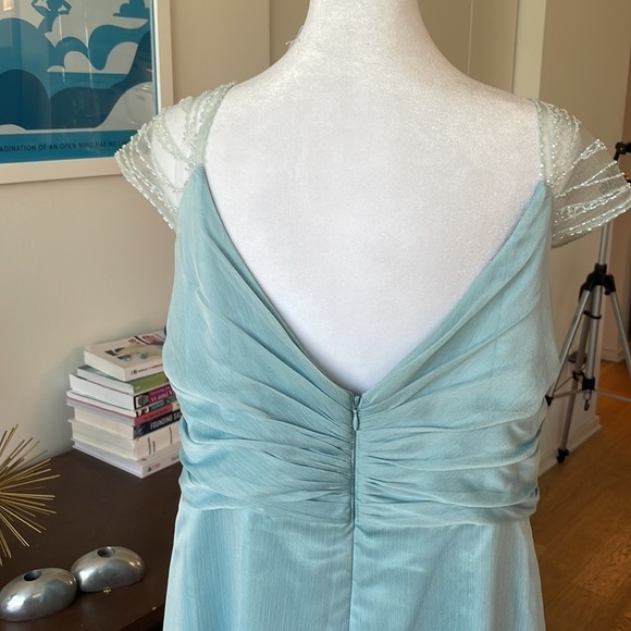 BELLSOIE Angelic Blue Beaded Formal gown dress - Picture 9 of 10
